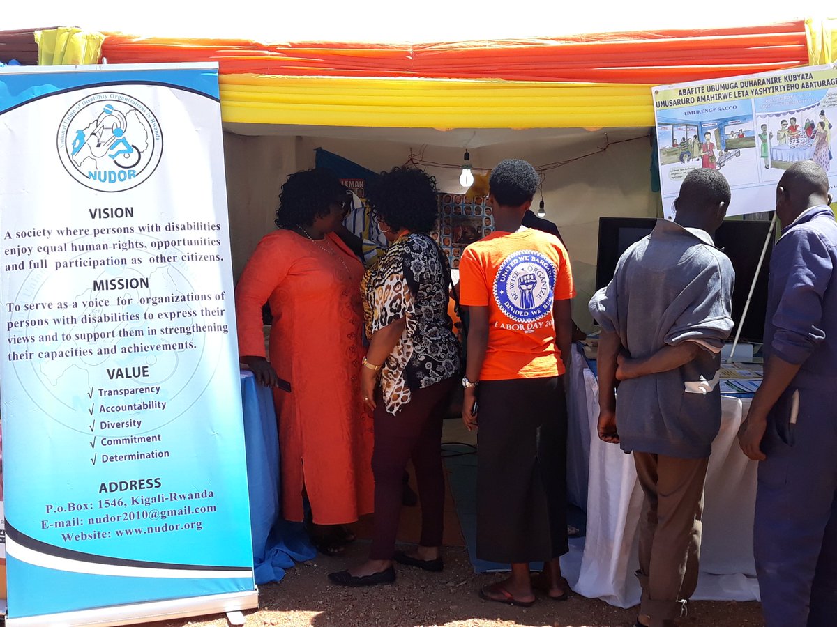 NUDOR_Rw's tweet photo. @NUDOR_Rw  and @uphls joined with other #JDAF partners in OPEN DAY 2018 in @MuhangaDistr @DistrictMuhanga . Communities an Visitors are aware that #PWD  are Able. They need to get more #employmentlaw opportunities. @PSF_Rwanda @ncpdrwanda @kigalitoday @RCARwanda @lilianefonds https://t.co/Ld7BaafPuJ