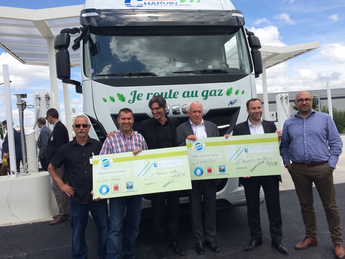 gaz_mobilite's tweet image. Double inauguration ce jour pour #AS24 et #Proviridis V-Gas à Saint Quentin Fallavier #GNV
