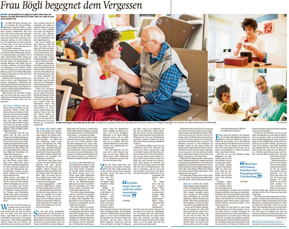 Eine Frau, die beeindruckt. 
#clown #DementiaAwareness #women