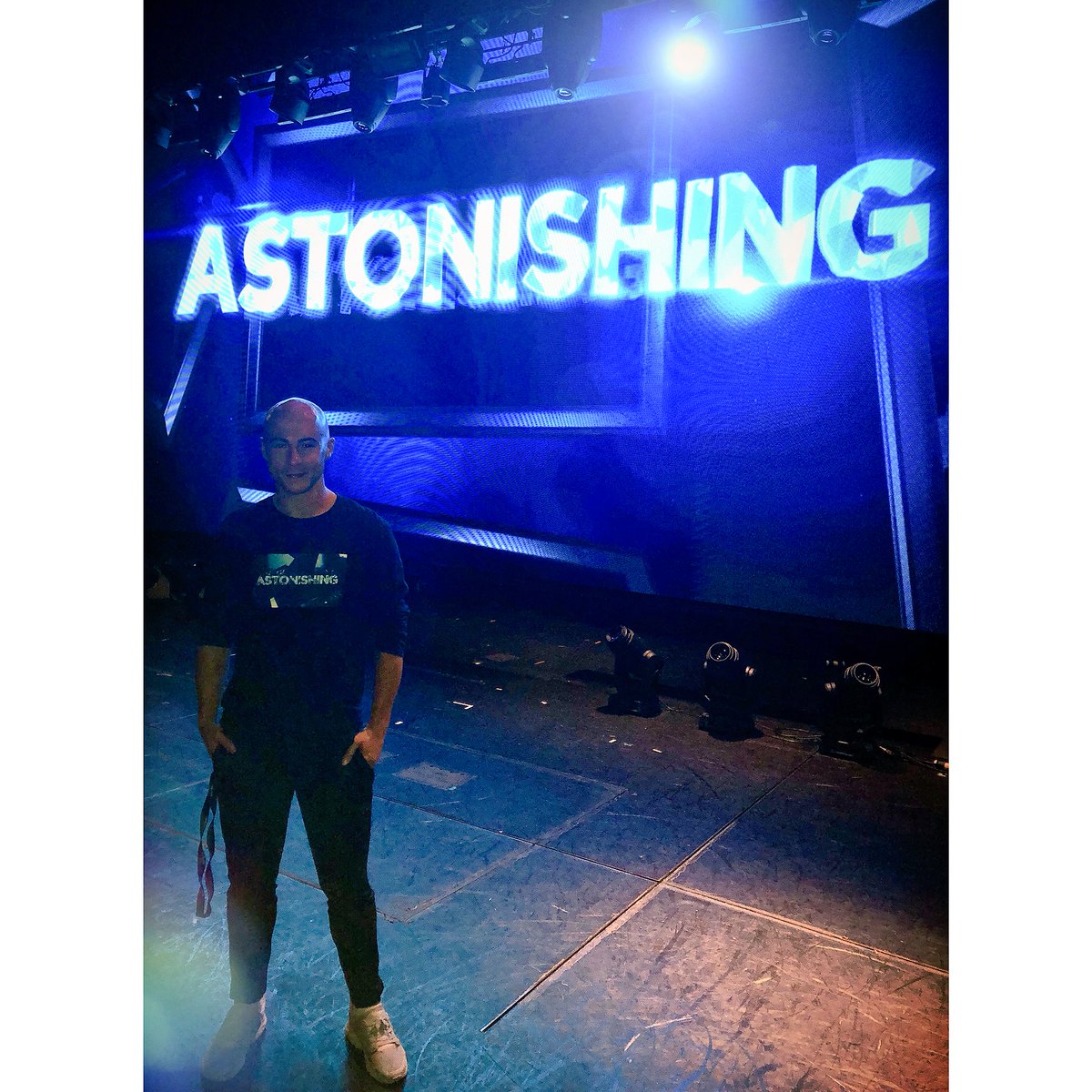Excited to be rehearsing the brand new #illusionshow #astonishing onboard P&O #azura fronted by the fabulous @StephenMulhern produced by Stephen and @Jonny_Wilkes and choreographed by the incomparable @Pauldomaine - honoured to be part of the #originalcast 🎆 #performer #singer