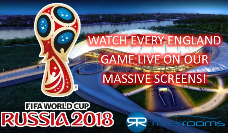 We are showing ALL the ENGLAND matches on our screens!
Mon 18 June Tunisia v England, Doors 5:30pm, Kick Off 7pm
Sun 24 June England v Panama, Doors 12pm, Kick Off 1pm
Thu 28 June England v Belgium, Doors 5:30pm, Kick Off 7pm
The biggest screens and biggest sound system in town!!