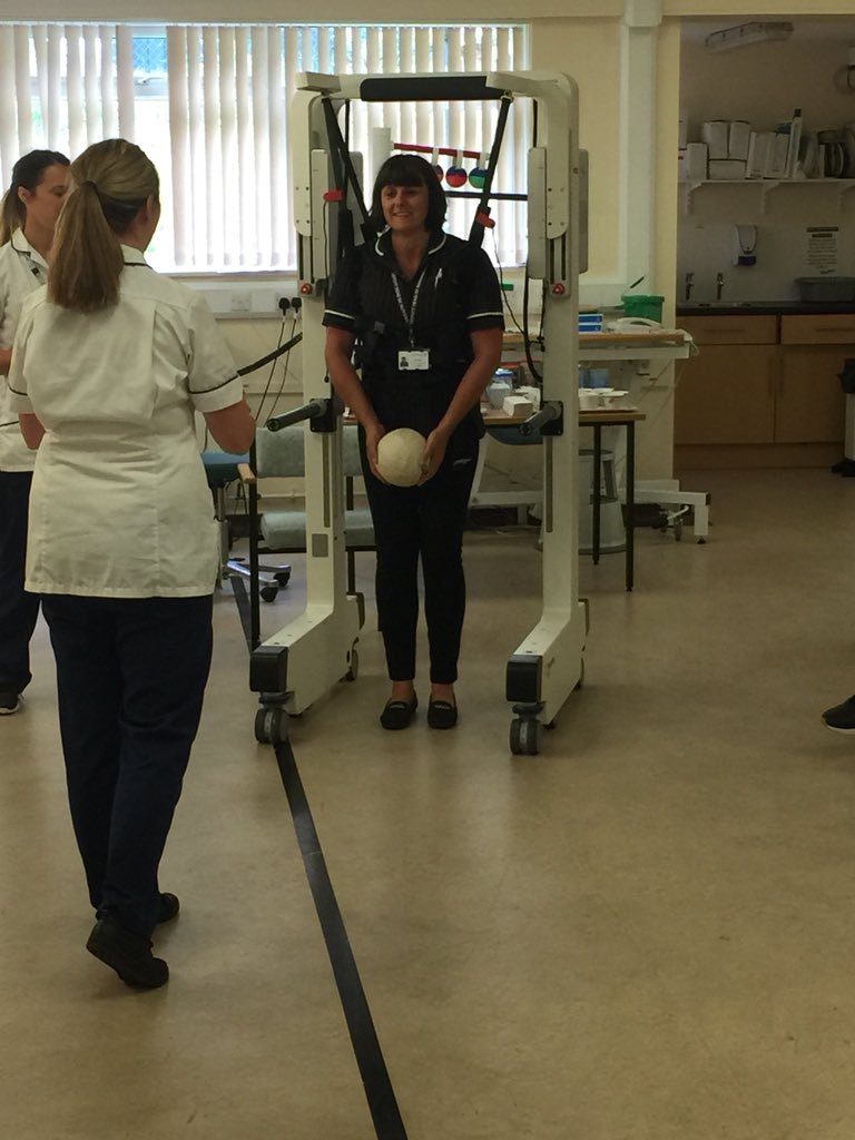 KarenPoole71's tweet photo. Great to see the new Andago hoist in use at the Irvine Unit @ESHT_OOH @ESHTNHS  #firstintheUK . Supporting real time task specific context driven rehabilitation #rehabisthekey @sussextrauma https://t.co/VaGZgObrMW
