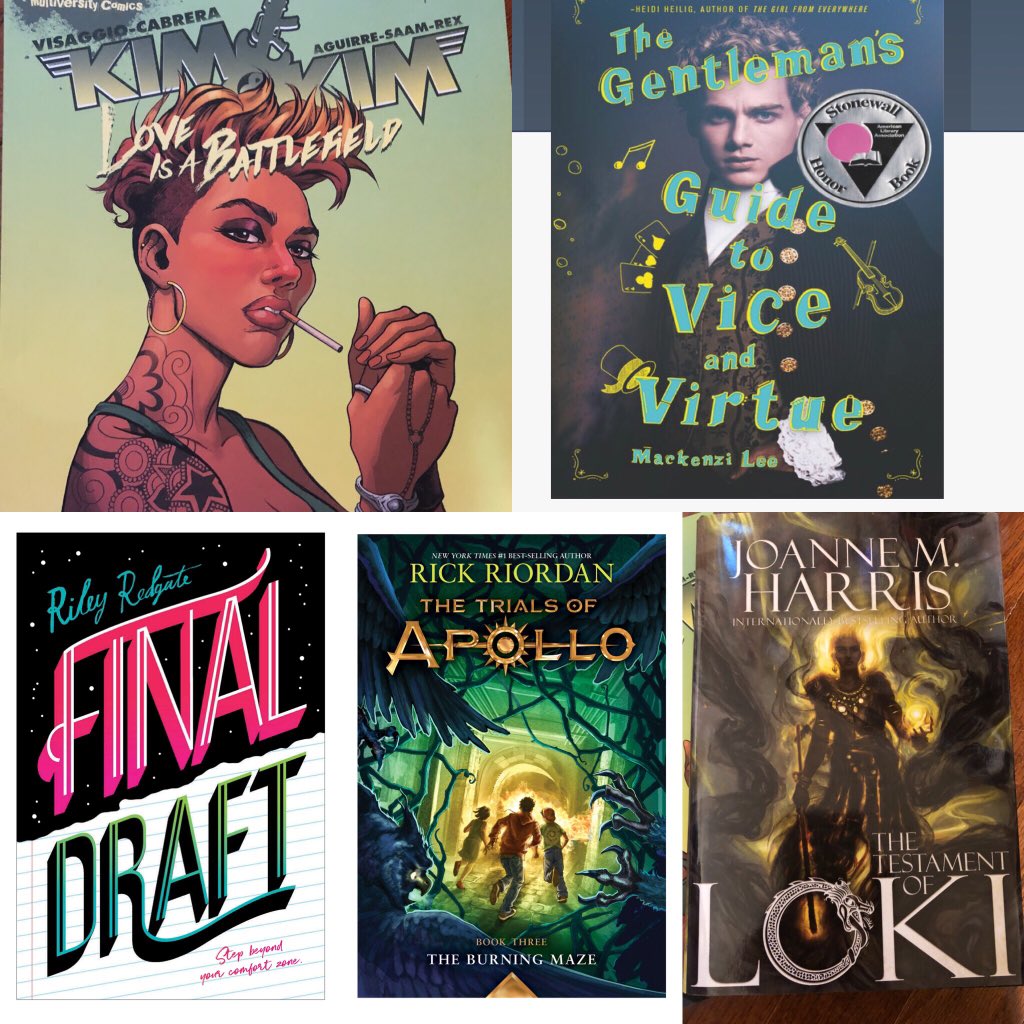 SWSondheimer's tweet photo. Day 11: Queer Reads #bookstagram #riotgram @MagsVisaggs @evacabrera @claudiaguirre @themackenzilee @camphalfblood @Joannechocolat #rileyredgate https://t.co/4Hfc88Lkqq