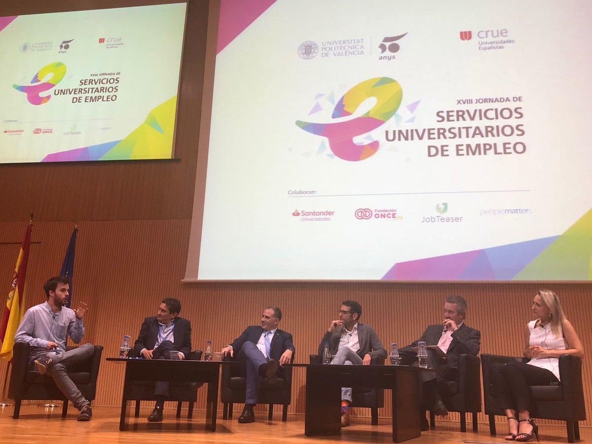 upvsie's tweet photo. Continua la mesa redonda en la #JornadaEmpleoUPV @UPV @CrueUniversidad . Todo sobre los cambios en la legislación de las #prácticas en empresa y su impacto en la #empleabilidad de Estudiantes en XVIII Jornadas de los Servicios Universitarios de Empleo https://t.co/LgYvoGJNXS