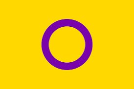 In celebration of intersex (being born with a combination of both male and female anatomy) pride day here’s the intersex flag, hope everyone has a great day
