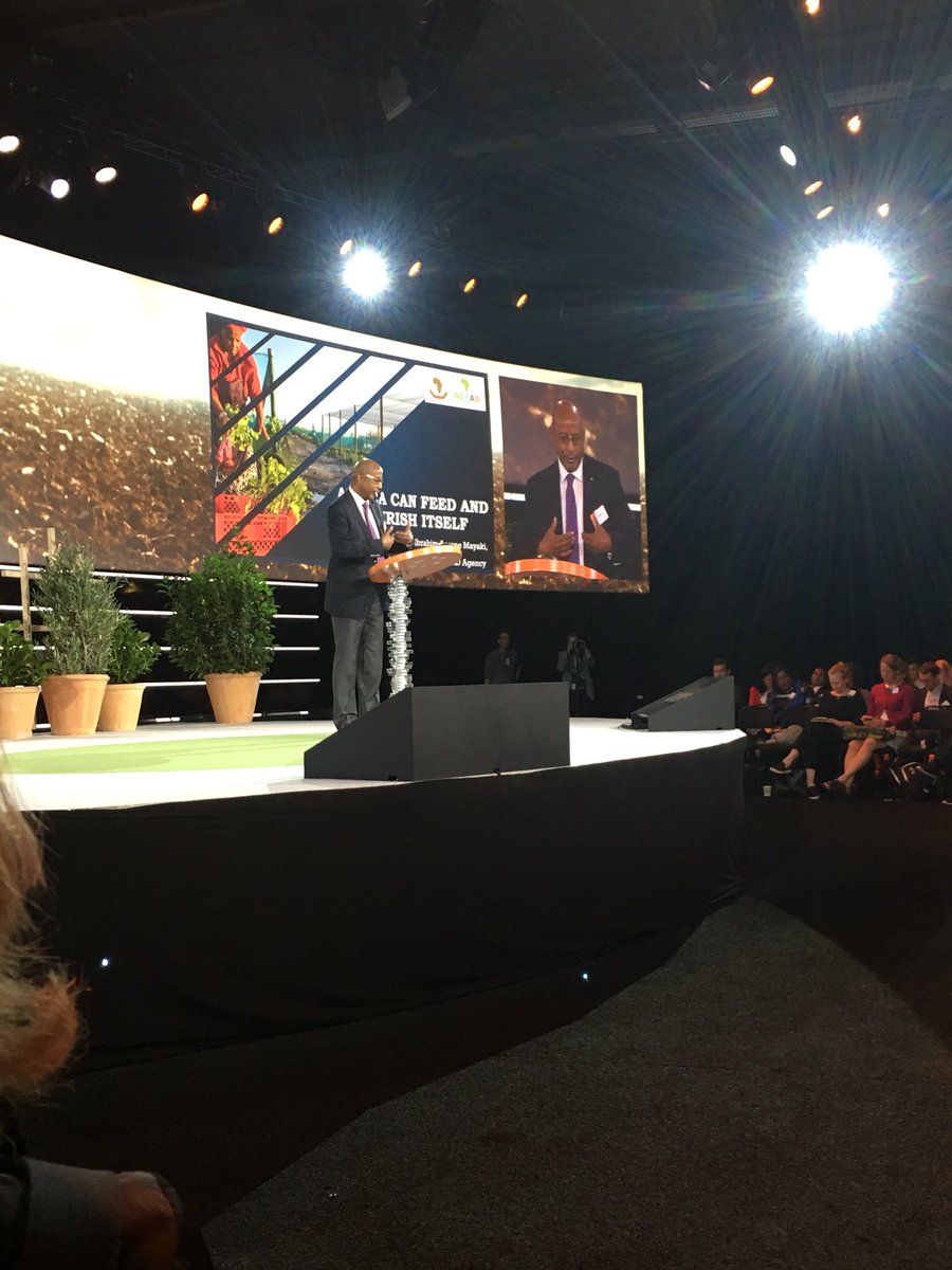 Great message from @NEPAD_Mayaki - reminding us all that “Dignity is at the basis of Development.” #EatForum18