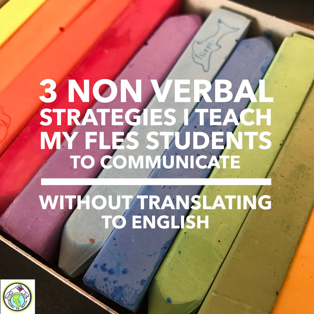 MundodePepita's tweet photo. Searching for ideas to keep your students in the target language? Here are 3 strategies I teach &amp; model for my #FLES students to help them communicate w/o using English https://t.co/poYkGupmCp #go90inTL #teachingtips #nonverbalcommunication @ACTFL https://t.co/6oE6AJemKZ