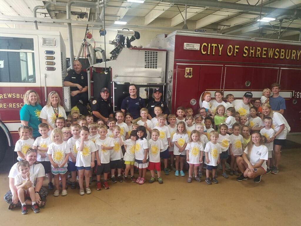 HolyCrossStl's tweet photo. HCA Summer Camp had an awesome tour of the Shrewsbury Fire Station! We are so grateful for all they do to protect us and they always make time for the kids in the community! #HCA2018 #HCASummerCamp #ShrewsburyFireDept https://t.co/Qp1byXdayL