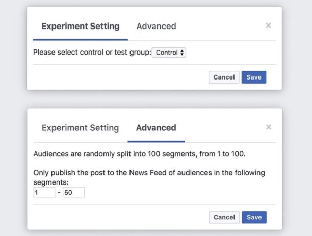 Toile_des_Comms's tweet photo. Bientôt des tests A/B sur Facebook? - https://t.co/v7QpzRe9Nf https://t.co/1iVidzmZni