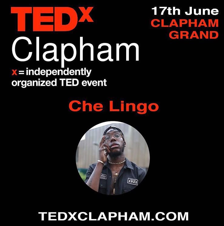 I’m doing a <a href="/TEDx/">TEDx</a> talk. I’ll be speaking straight from the heart. #TedXClapham

Tickets: eventbrite.co.uk/e/tedxclapham-…

#TheRiskIsProof #ClaphamJunction