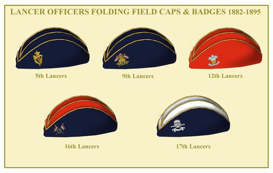 taste_for_odo's tweet photo. Lancer regiments folding "TORIN" caps 1881-1894 https://t.co/InrCUl2uMo