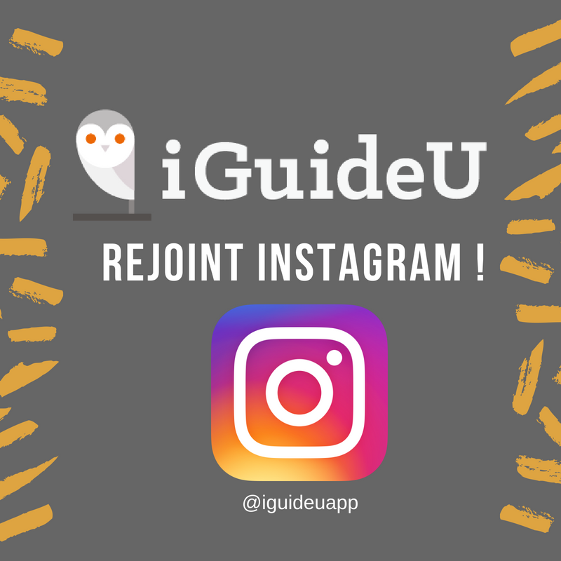 iGuideUapp's tweet photo. Hello les iGuiders ! 

Nous sommes ravis de vous annoncer que iGuideU rejoint la communauté Instagram😀
Vous pouvez nous suivre ici : https://t.co/PrRxneK0vh https://t.co/MBKKKF8pBX