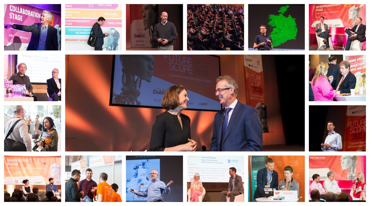 Furthr_ie's tweet photo. A big THANK YOU to our growing FutureScope community - your inputs, support and participation have been central to developing the event over the past five years. We are delighted to share our video highlights with you: 
https://t.co/3LDoOQFGN8 
@insight_centre @mculligan @Entirl https://t.co/h5qEFL06Kh
