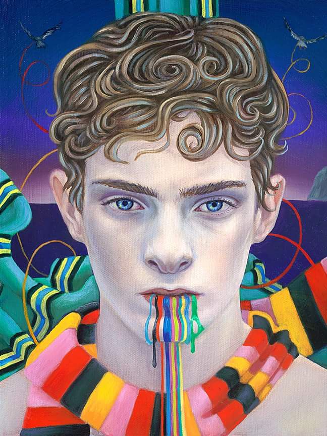antinousgaygod's tweet image. #pride Remember #Orlando! #PulseShooting. Oil painting by @ryanmartinart: &quot;Secrets&quot; #pride2018 
#pulse #pulseorlando
❤️💛💚💙💜instagram.com/p/BVP790dFfO_/…