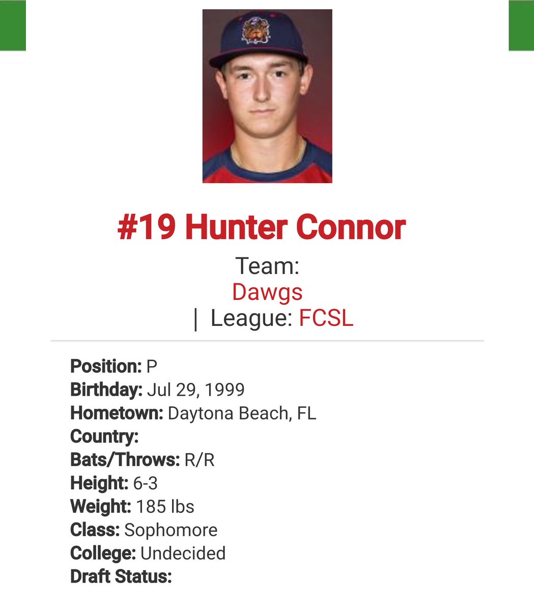 Duane0116Duane's tweet photo. FCSL pitching leader standings as of 6-12-2018 @hunter_connor13
1.23 ERA.
#uncommitted #mlbdraftprospect https://t.co/kxmt6NrghE