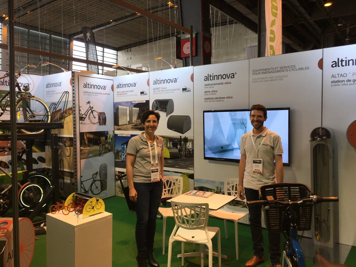 altinnova's tweet photo. On vous attend sur le stand #Altinnova pour parler  #vélo 🚲 dans l'Espace Mobilités Actives @Villescyclables au salon @Transp_Publics #TP2018 https://t.co/6vw0PxM1mk