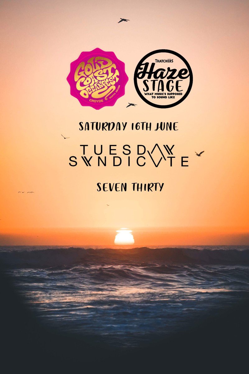 TuesSyndicate's tweet photo. Let us know if you're coming down to @Oceanfest this Saturday 16th June, we'd love to see you there! 

It's now sold out but if you've already got a ticket, you can check out info on the fest here:

https://t.co/gONzIFliKD

#OceanFest18 https://t.co/gQaLVs3c2S