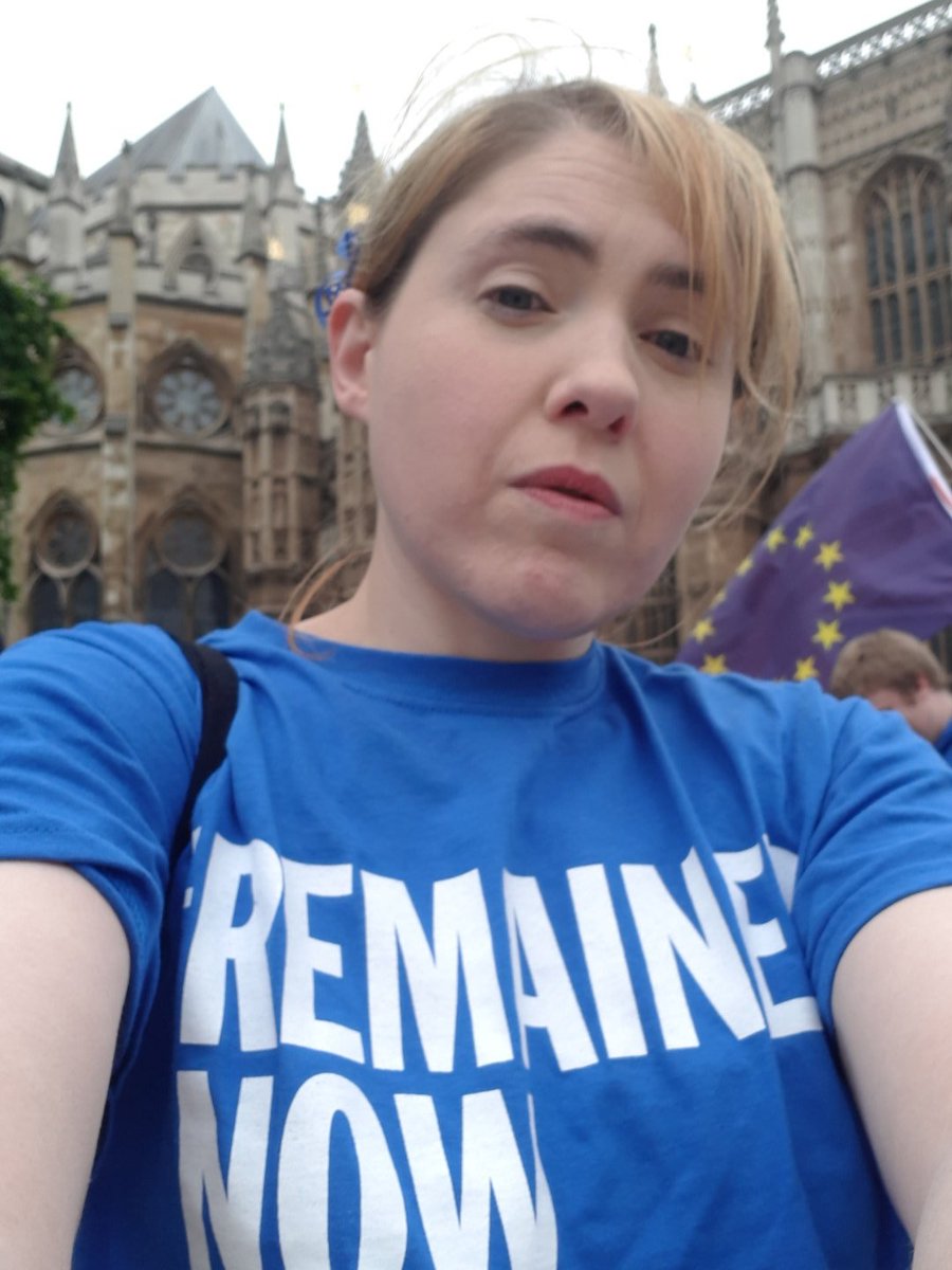 MrsEmmaJK's tweet photo. @Cave_Art_Films @EUflagmafia As one of those that voted leave but very quickly changed their mind, here I am x #RemainerNow #Remainathon x https://t.co/Aa8wp6h3Wk
