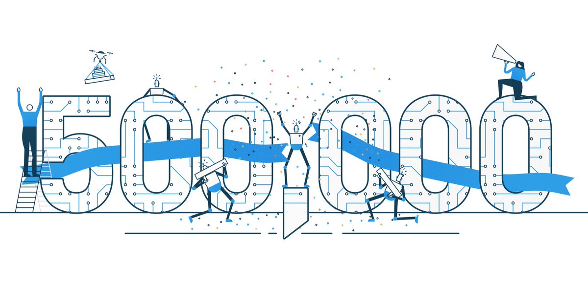 Hacksterio's tweet image. 5️⃣0️⃣0️⃣,0️⃣0️⃣0️⃣
Hackster's now half a million strong. We couldn't have done it without our amazing community, partners, @Avnet mothership, and everyone else who has supported this special community since its humble inception in 2014: bit.ly/2JujjRL