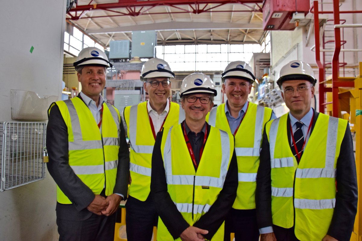 SellafieldLtd's tweet photo. Privileged to welcome @WANOComms Governing Board today. They visited the newest members to join their organisation: Sellafield's legacy silos facilities. The visit would not have been complete without a visit to the world's first civil nuclear reactor site #CalderHall https://t.co/UZX4hOdWal