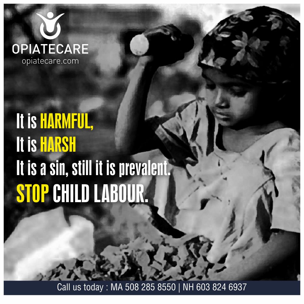 opiatecare's tweet photo. DoyouKnow Children working in industries, are exposed to pesticides, heavy machinery and also nicotine.

Who else but us, should take care of them?
#WorldDayAgainstChildLabour https://t.co/lJh2l3GoDf