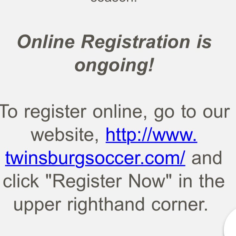ayso1026's tweet photo. Register today for Fall soccer! Prices for AYSO increase Saturday. 

To register online, go to our website, https://t.co/MKlRgcPrK1 and click “Register Now” in the upper righthand corner https://t.co/0qCXjGqbcX