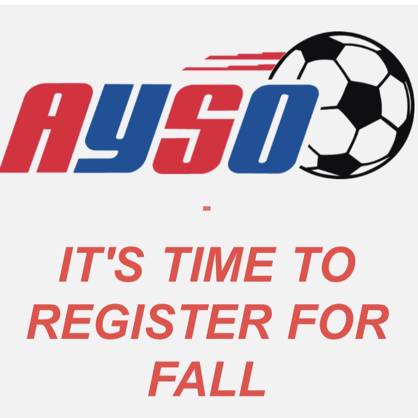 ayso1026's tweet photo. Register today for Fall soccer! Prices for AYSO increase Saturday. 

To register online, go to our website, https://t.co/MKlRgcPrK1 and click “Register Now” in the upper righthand corner https://t.co/0qCXjGqbcX