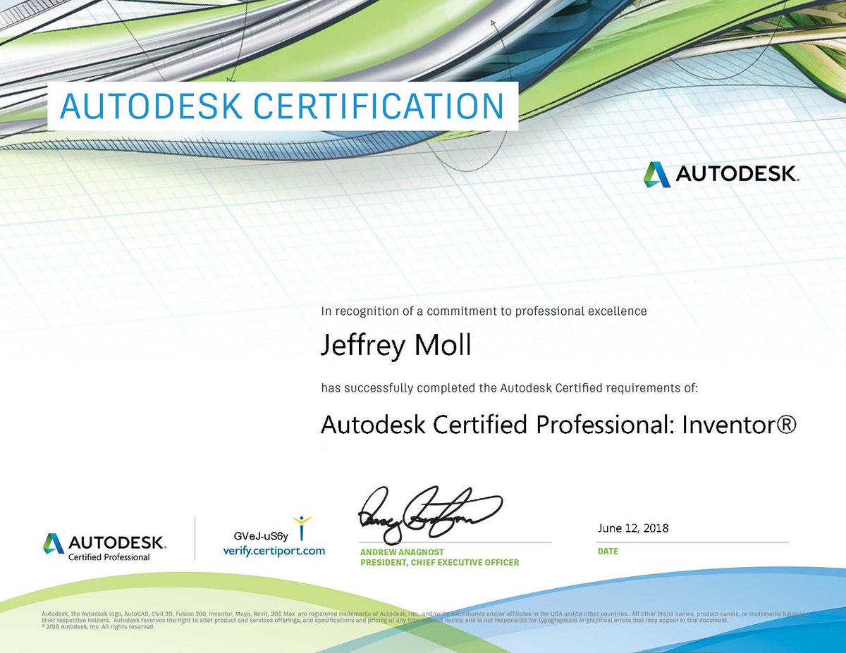 JMollFHS's tweet photo. I just rocked the @ADSK_Inventor Certified Professional exam! 

Thanks to @c_neville_FHS for coming in early to proctor.

Time to write new curriculum to bring our #FHSCAD students to this level!
Thanks also to @Certiport @GMetrixSMS @TFICADTips @Inventor_Luke 
#AutodeskInventor https://t.co/30yCcxkCeM