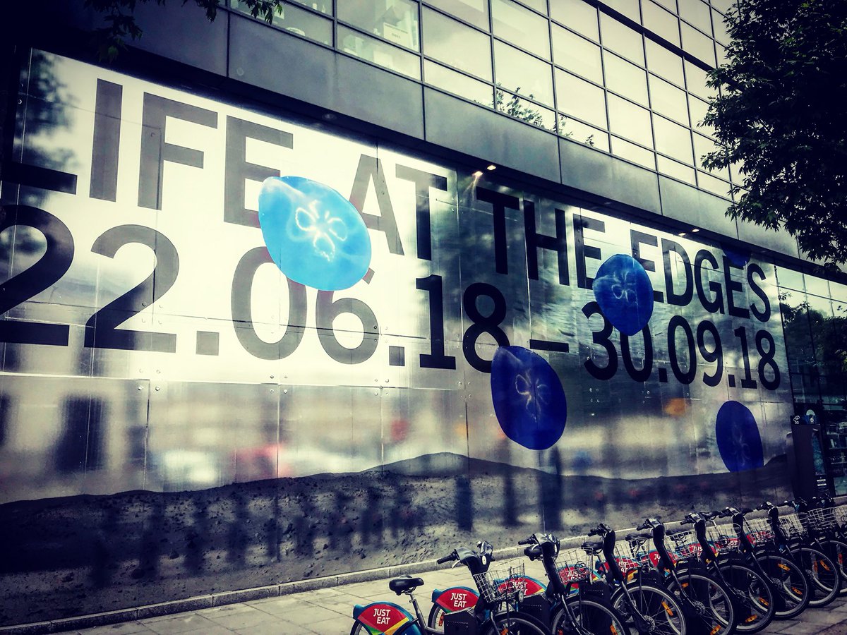 Dr_Niamh_Shaw's tweet image. Great seeing the signage for @SciGalleryDub next exhibition for ‘Life at the Edges’ going up. 
Exploring extreme environments,great to work on their space themes &amp;amp; #MarsAnalogues. Opens June 22nd. #sciart