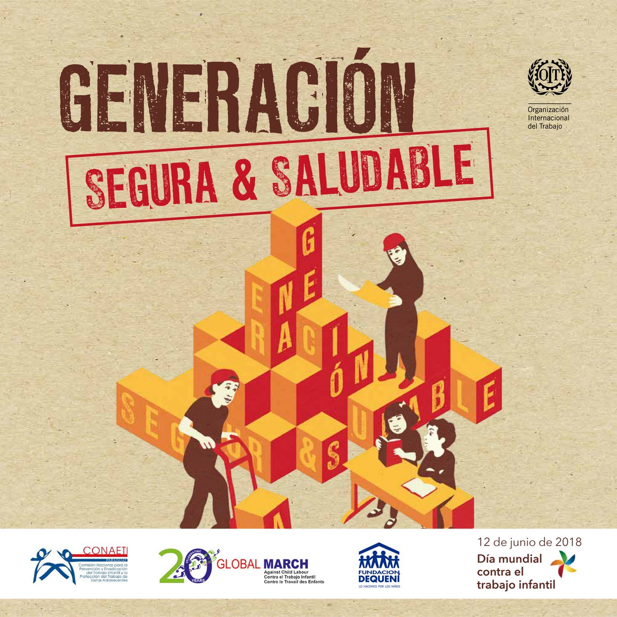 pactoglobalpy's tweet photo. En el Día Mundial Contra el Trabajo Infantil, nos unimos a @Dequeni para reflexionar sobre sus consecuencias. Todos los niños tienen derecho a ser libres de toda forma de trabajo infantil y esto sólo se logrará si todos aportamos. ¡Unite! #NoChildLabour #20YearsofGlobalMarch https://t.co/Y8mx2QH2tC