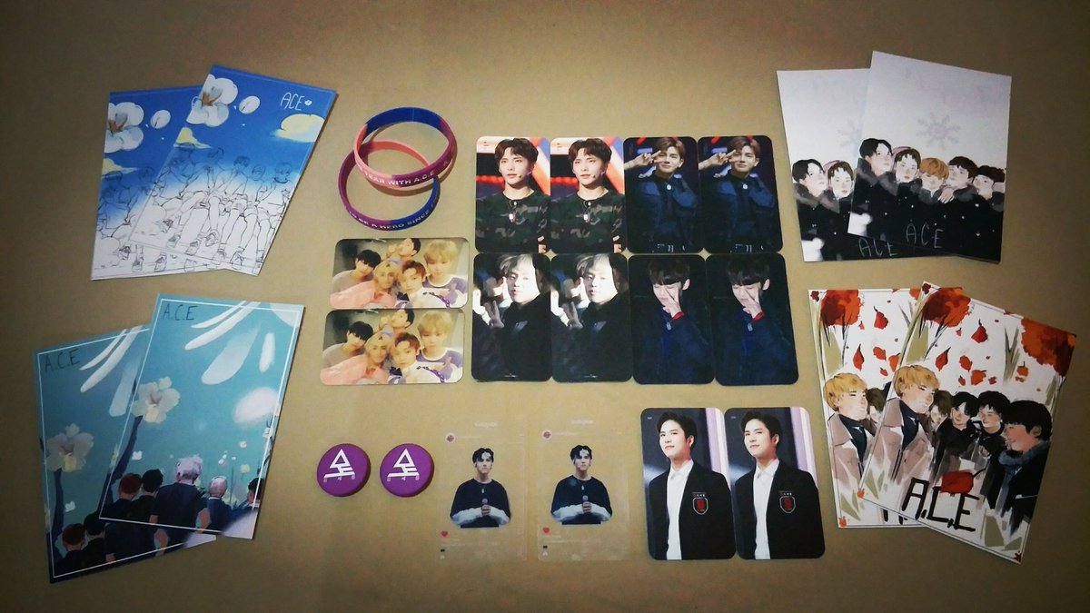 1993KSYxo's tweet photo. Finally the goods has arrived! Aaah everything is so cute i was literally rushing to go home just to open these! Thank you so much @1yearwithace & Carms @acetronautt!โฃ๐ญ#1YearWithACE https://t.co/xfeIWWpn9K