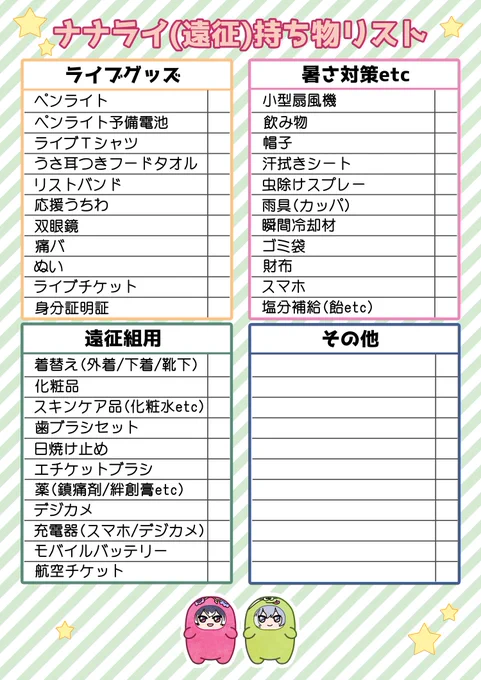 こちらがりばれモンぬいver。項目変更等々引き続きご自由にお使いください! 