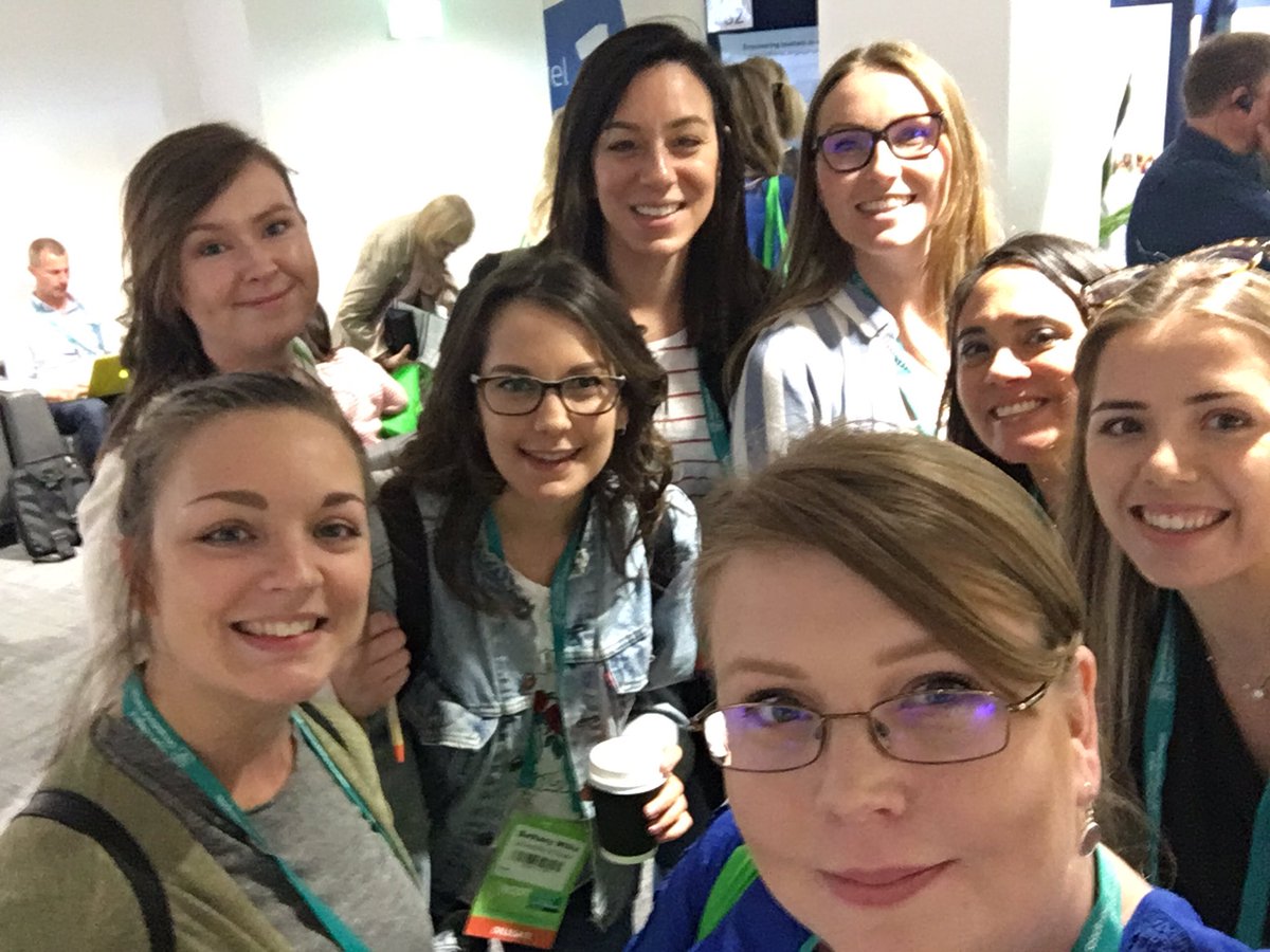 MeganP_OT's tweet photo. Conference day 2 @yasmine_OT @ChloeVincett @GracieM312 @HelenEMCable @beth_aw @CaraCara311 @KMarkides #RCOT2018 https://t.co/QUp33XQgsM