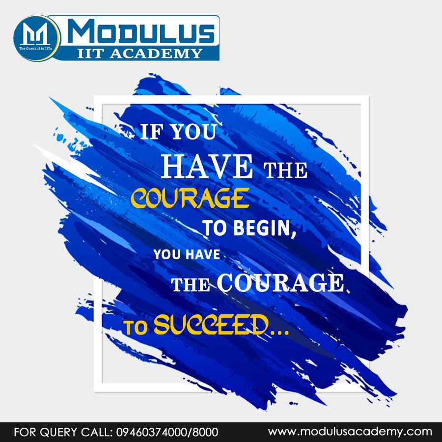 ModulusAcademy's tweet photo. # thought of the day #
Join Modulus IIT Academy and achieve your goals.
#Todaythought #KeepRunning #Successful #Courage #IITANS #IITAcademy #IITCoaching #IITJEEInstitute #Sikar #Alwar https://t.co/CC6FNdywLt