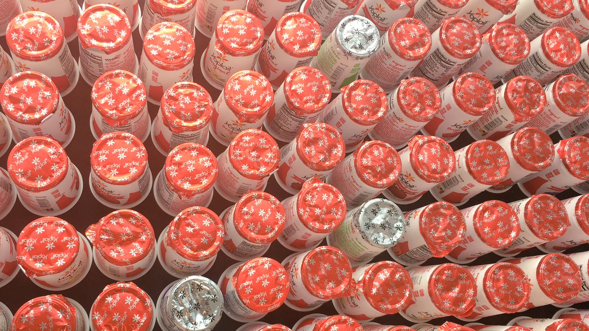 ngrpc18's tweet image. Spotted an order-disorder transition in the yogurt cups this morning! #NGRPC18 #polymerphysics
