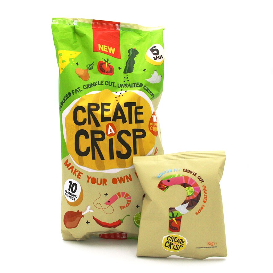 EasyfairsPackUK's tweet photo. Our office has gone crazy for these Create a Crisp's from @waitrose! With different flavour sachets and combinations to try. I think I'm going for a surfNturf next. What do you think? @createacrisp #PACK2018 #packaging #packaginginnovation #flavourinnovation #prawn #steak https://t.co/9RQUDrhNPU