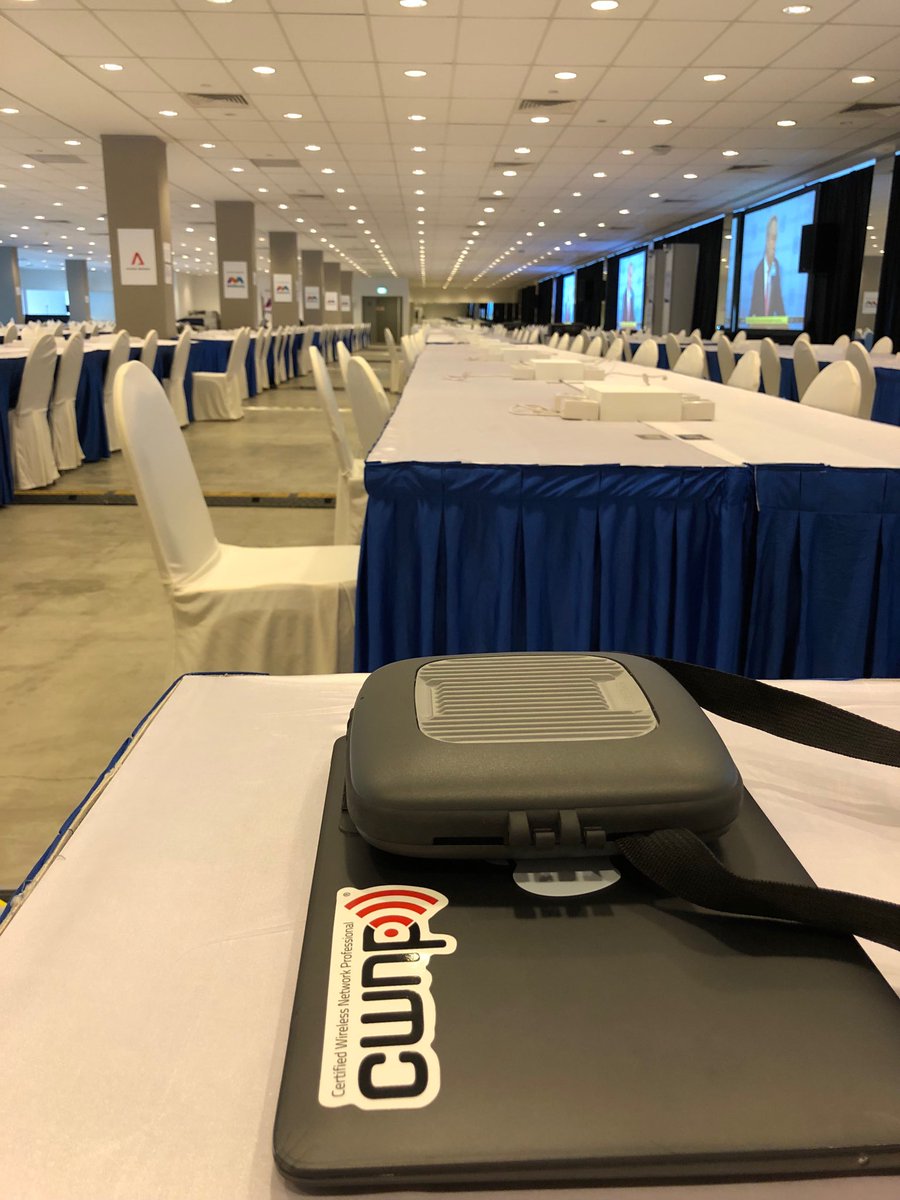 WiFiNetizen's tweet image. Got great opportunity to deploy wifi for the Summit@Singapore at International Media Centre with thousands of journalists from all around the world. Have achieved great result on wifi network. Thanks @Ekahau Sidekick and #wifiexplorer, used them intensively during the event!👍👍