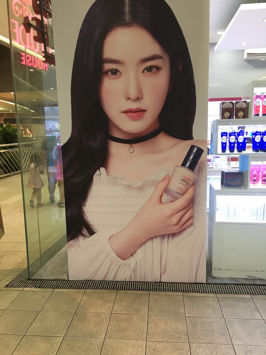 ydekmndya's tweet photo. Whoa irene poster at etude moa https://t.co/E5srcrkDvi