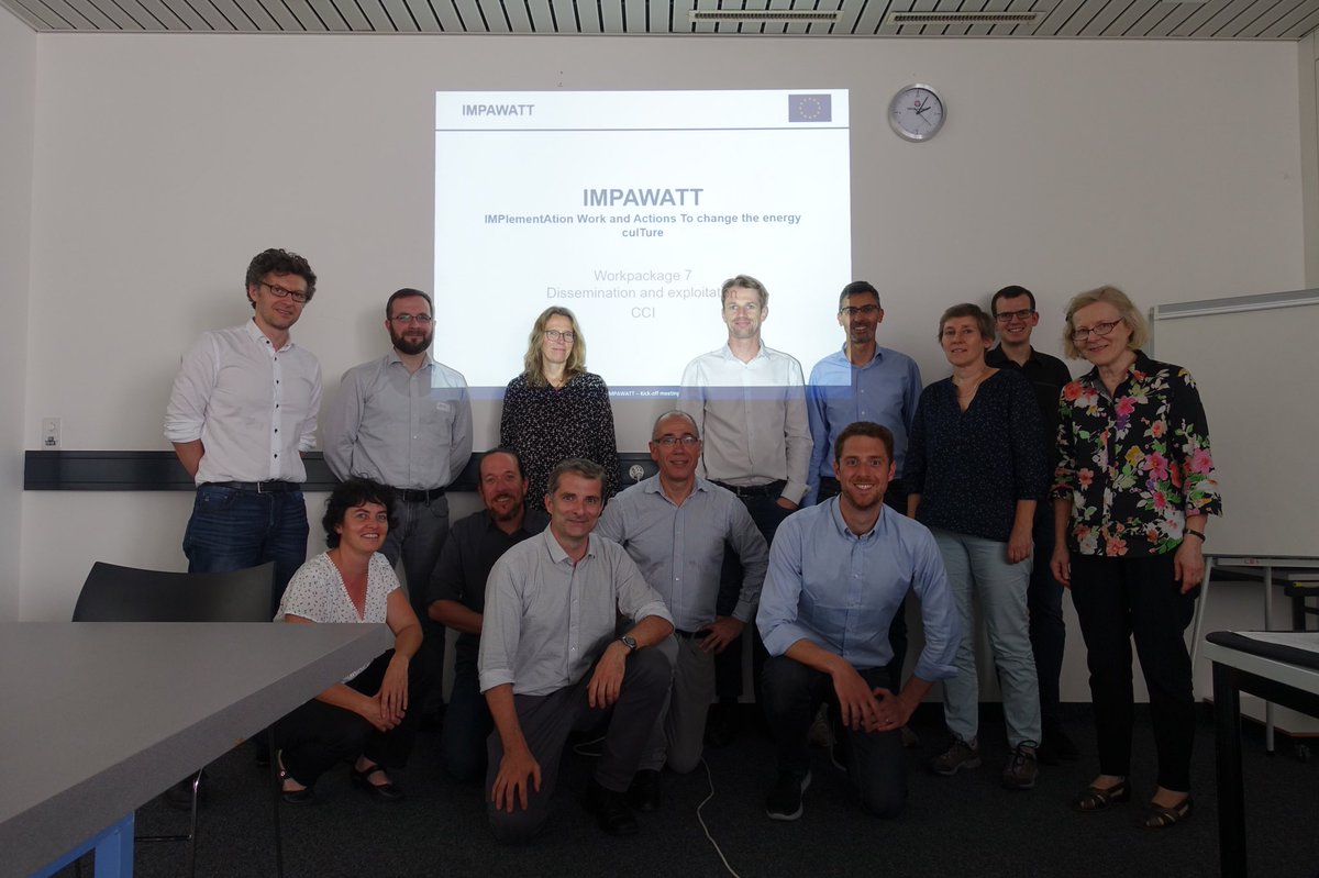 frFrancescoReda's tweet photo. Kicking off IMPlementation Work and Action To change the energy culTure #IMPAWATT project ⚡️🇪🇺@EU_EASME https://t.co/CN5WKV0YaD