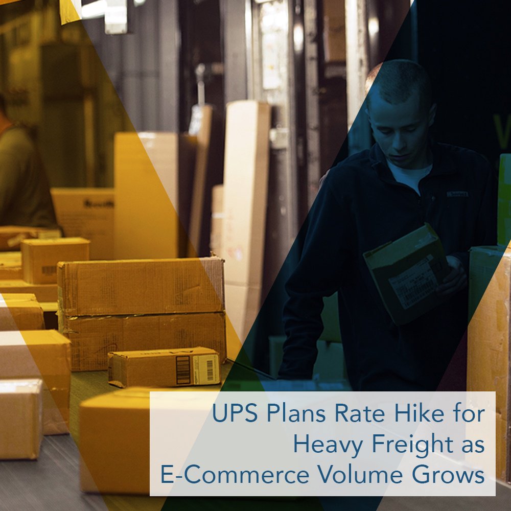 UPS Inc. will increase its over-the-maximum limits and the oversize pallet-handling surcharge to $650 from $500. They are rising the rate because many of the items are not suited for its small-package network and instead should be moved through its UPS Freight. 
Source: ttnews