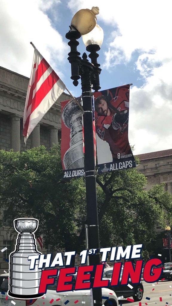 zjconnell's tweet photo. Ready to get this parade started! #ALLCAPS #RocktheRedDC #StanleyCup #StanleyCaps https://t.co/Qr8dXwwoux