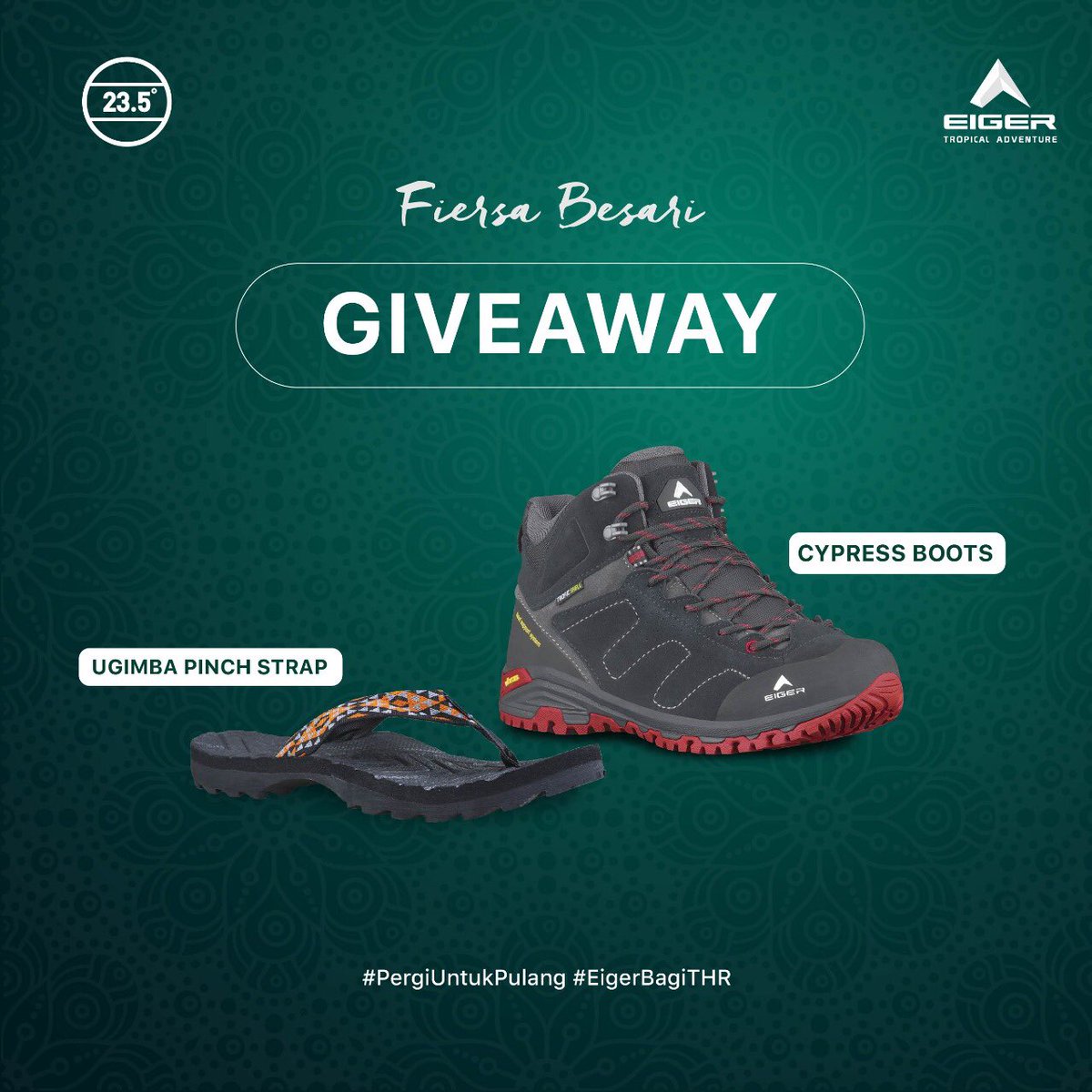 FiersaBesari's tweet photo. Dor!
Saya dan @eigeradventure mau kasih giveaway. Caranya balas tweet ini dengan arti “rumah”. Jangan lupa beri tagar #PergiUntukPulang
.
Dua jawaban paling menarik akan mendapatkan Ugimba Pinch Strap atau Cypress Boots. Kuis ditutup 17 Juni 2018
.
Jadi, apa arti rumah menurutmu? https://t.co/JXBB6ftDfj
