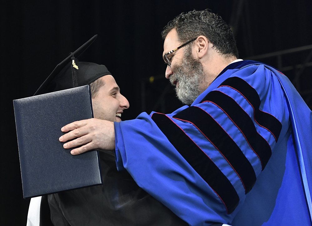 SFCALUMNI's tweet photo. Congratulations to our Graduate of the Day: Aidi Qyqja. We are proud to have you as our alumnus! #SFCGrad2018 #gradonthewater https://t.co/WW1d5bbyAs