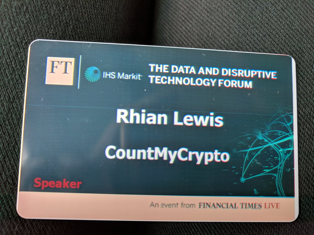 rhian_is's tweet photo. Thank you @ftlive for inviting me to participate in the #blockchain panel at #FTDisruptiveTechForum today - good debate with some interesting points made https://t.co/FJdDOLyuEu