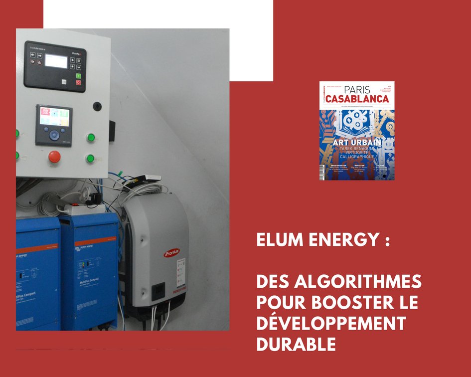 ParisCasaMag's tweet photo. @eLum_energy, startup franco-marocaine, vient en aide au secteur des énergies renouvelables grâce à des solutions innovantes en algorithmique.😋 Retrouvez l'article complet dans le numéro #10 de votre magazine #ParisCasablanca.🇲🇦🇫🇷 https://t.co/2ZMbbwSTLD