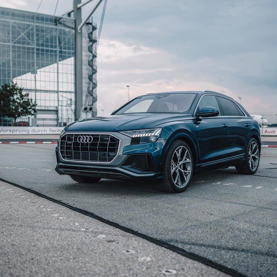 audi_af's tweet photo. The new face of the Q family, the all new #Audi #Q8 😈 presented in Galaxy Blue 📷 @SNABSHOD // @AudiOfficial @AudiDallas @audisouthafrica @AudiMiddleEast @only_audi @SpeedDemon250 @cars_pixels @SteveSpeedZA @MaqasaJezza @mtura712 @audimiami https://t.co/WucKwqZOcN