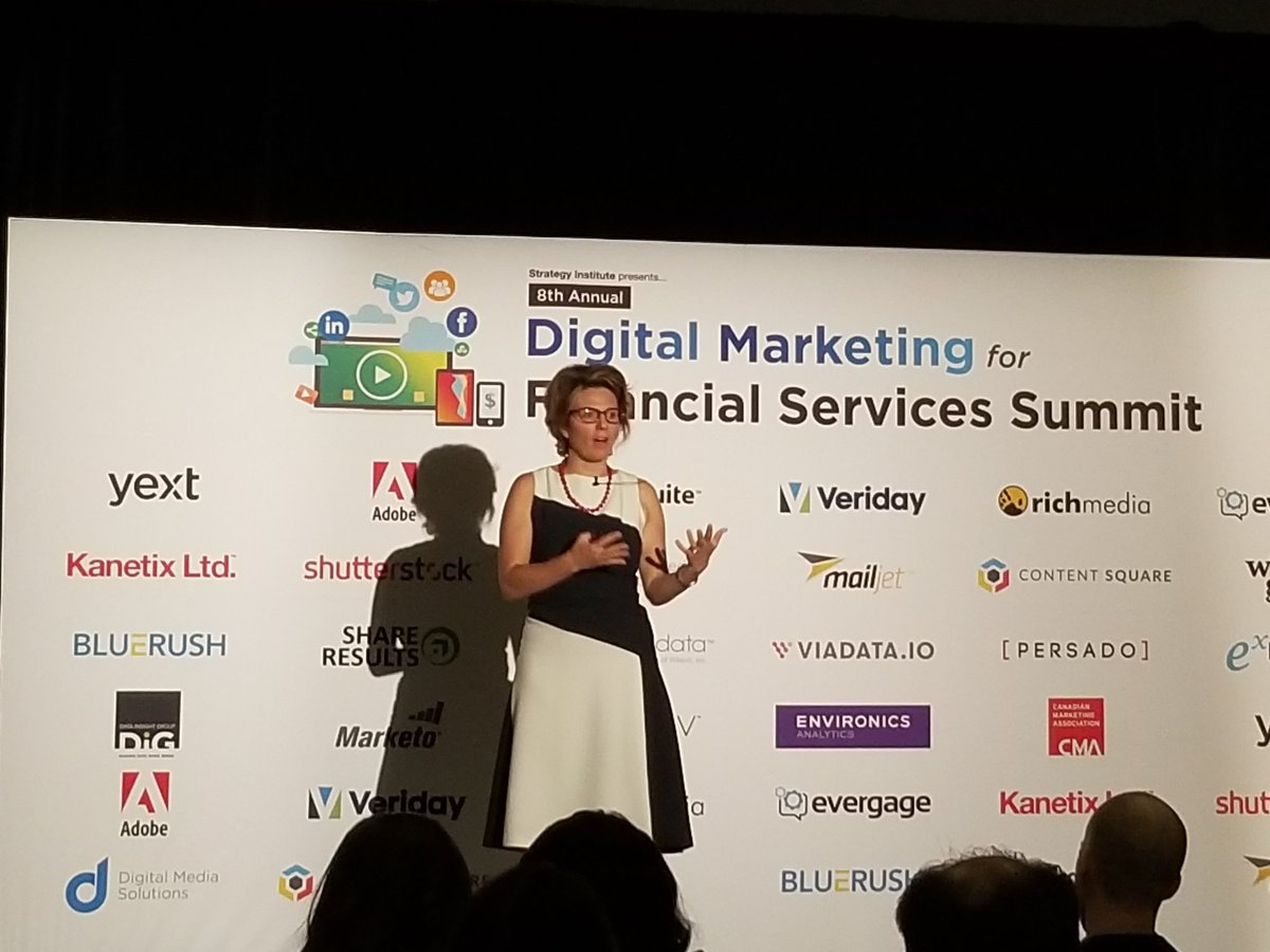 BeBoldPeriod's tweet photo. Gone are the days where Marketing is an option for those who are not good at math! 

Amazing insights &amp; ideas from @MajaNeable this morning at @DMFinancialServ #dmfs18. https://t.co/qxg6AlKAZc