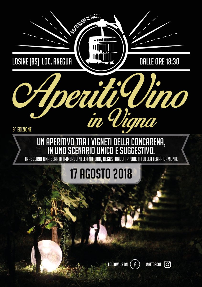 AlTorcoLosine's tweet photo. #aperitivinoinvigna #altorcol #losine #vallecamonica #vino #vigneto #consorziovinivallecamonica #produttori #cantine #degustazione #vinidimontagna #visitlakeiseo #madeinbrescia #inlombardia  #visitbrescia #valledeisegni #natura #ambiente #turismovallecamonica #youvallecamonica https://t.co/NAw7afuSS7