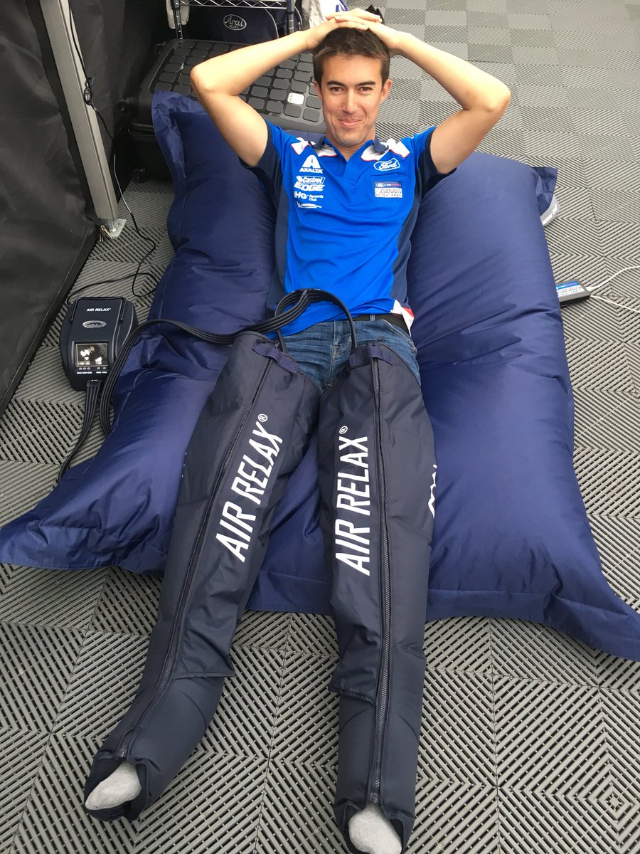 Air Relaxing afternoon for <a href="/BillyJRacing/">Billy Johnson</a> here at #LeMans24