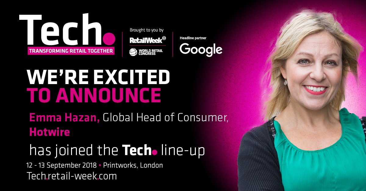 WorldRetail's tweet photo. . @emmahazan, Global Head of Consumer at @Hotwire joins our speaker line-up at #RWTech - helping the #retail #tech world understand #GenerationAlpha - the consumers of tomorrow. Find out more -> https://t.co/4kcIolu5gU #TechTuesday #GenAlpha https://t.co/uD3yBC33jZ